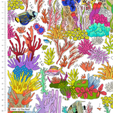 Make + Believe-Stoffe, 100 % Baumwolle, 110 cm breit, Meer in Farbe, The Crafty Lass, Bio-Baumwolldrucke zum Basteln, Tischdekoration, Schneidern
